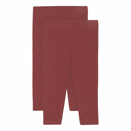 Billede af BIRKHOLM 2-Pak Leggings Bordeaux Rød